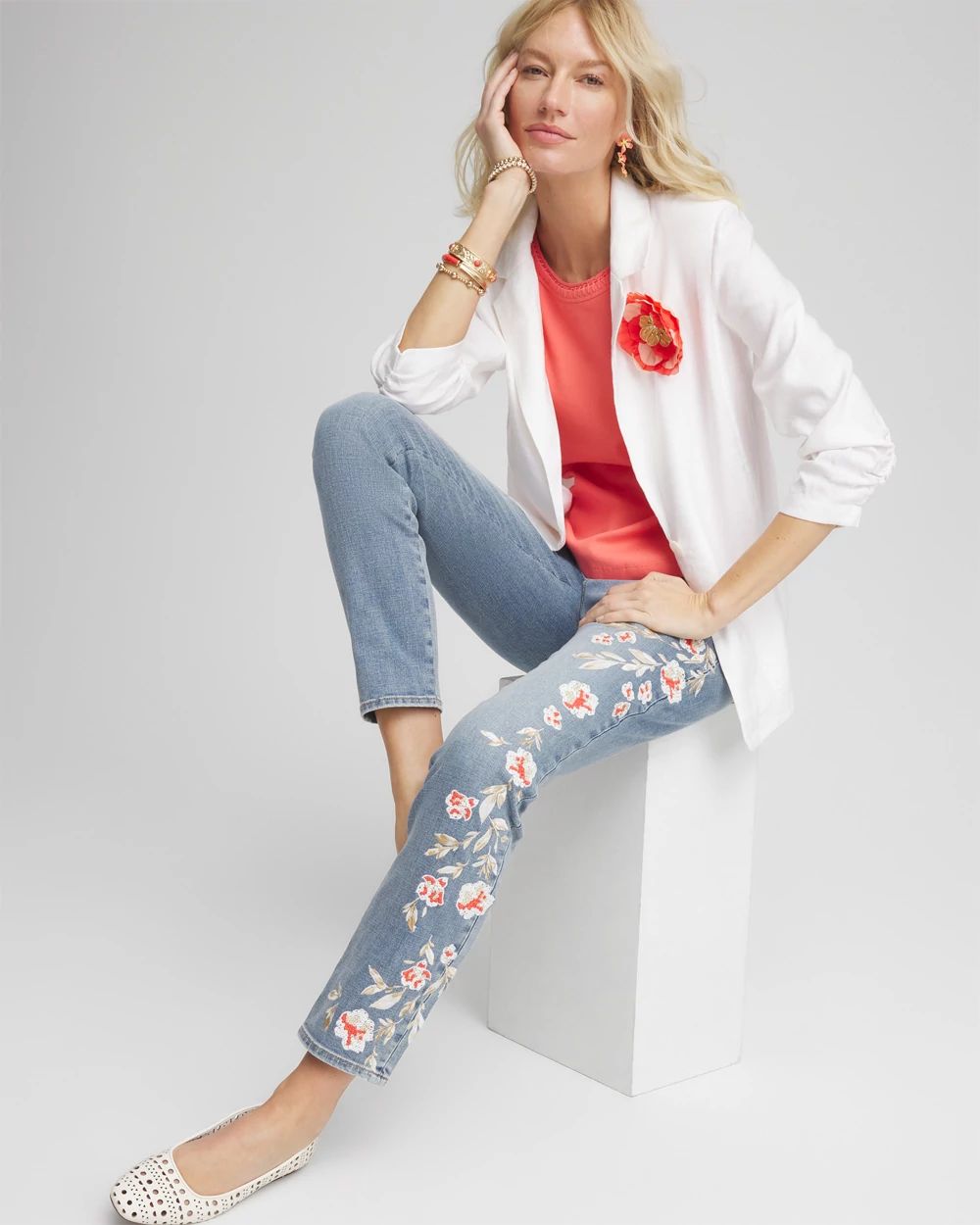 Linen Stretch Blazer | Chico's